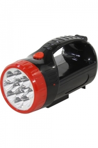 Аккумуляторный фонарь-прожектор 12+9 (черный)