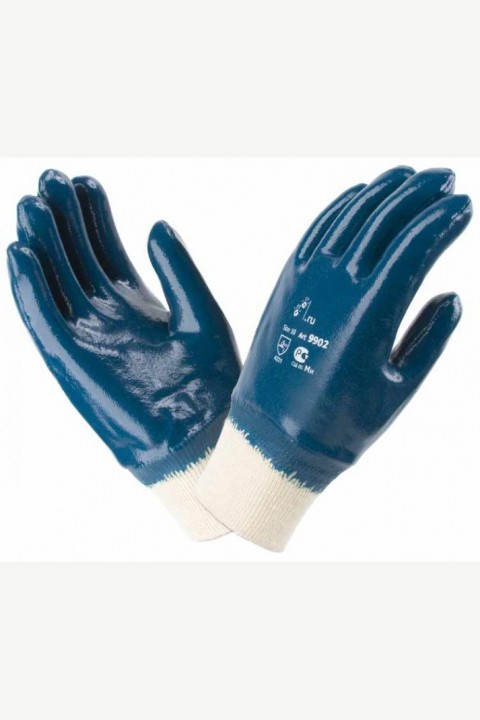 Перчатки нитриловые полное покрытие Люкс синие