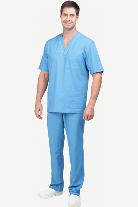 Медицинский костюм Хирург (голубой)